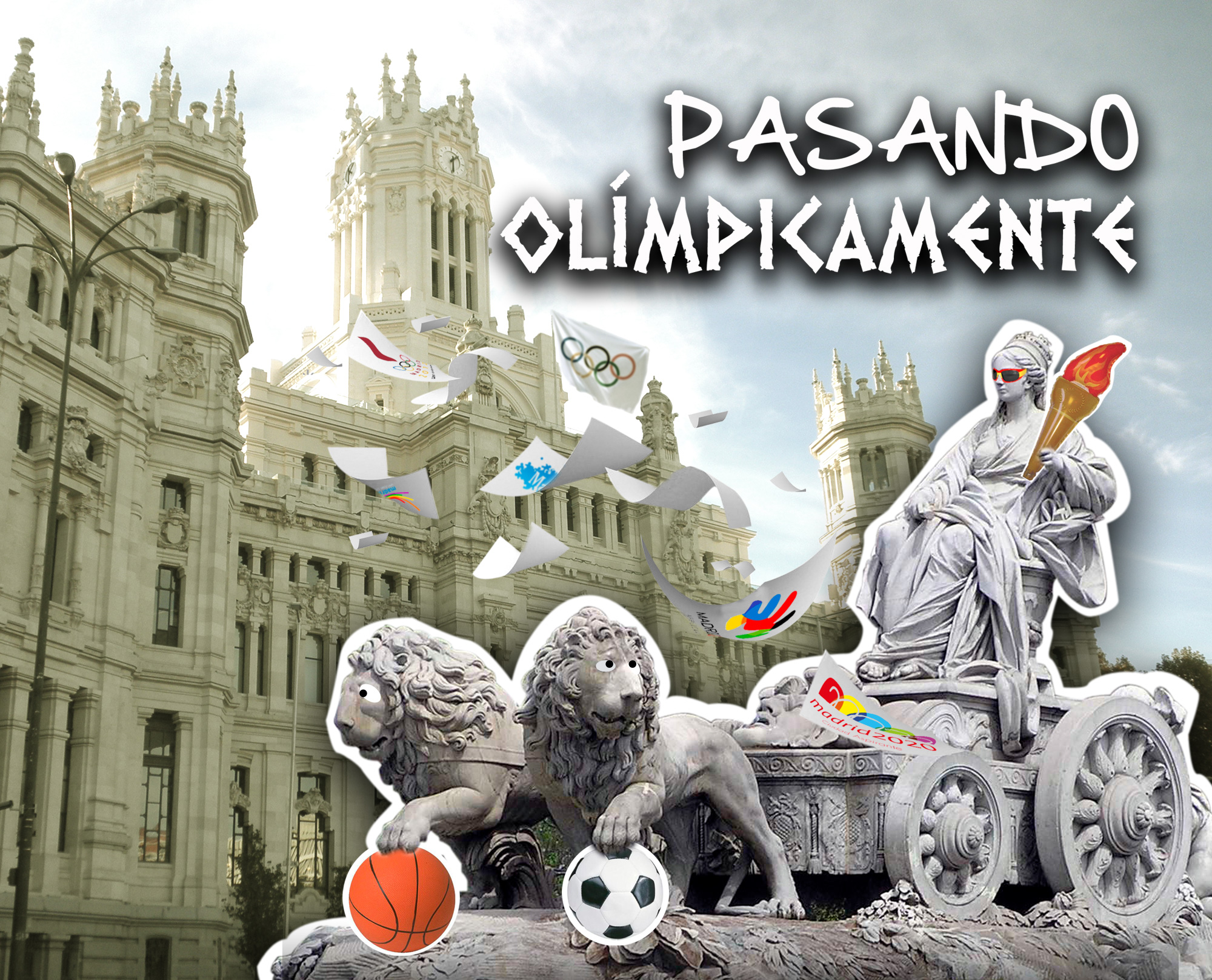 Pasando Olímpicamente – Diseño Cartel